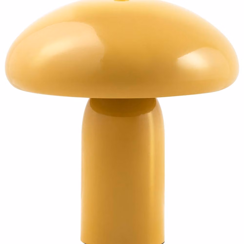 Wyld and Coco Mushroom Dome Table Lamp in Yellow – 2