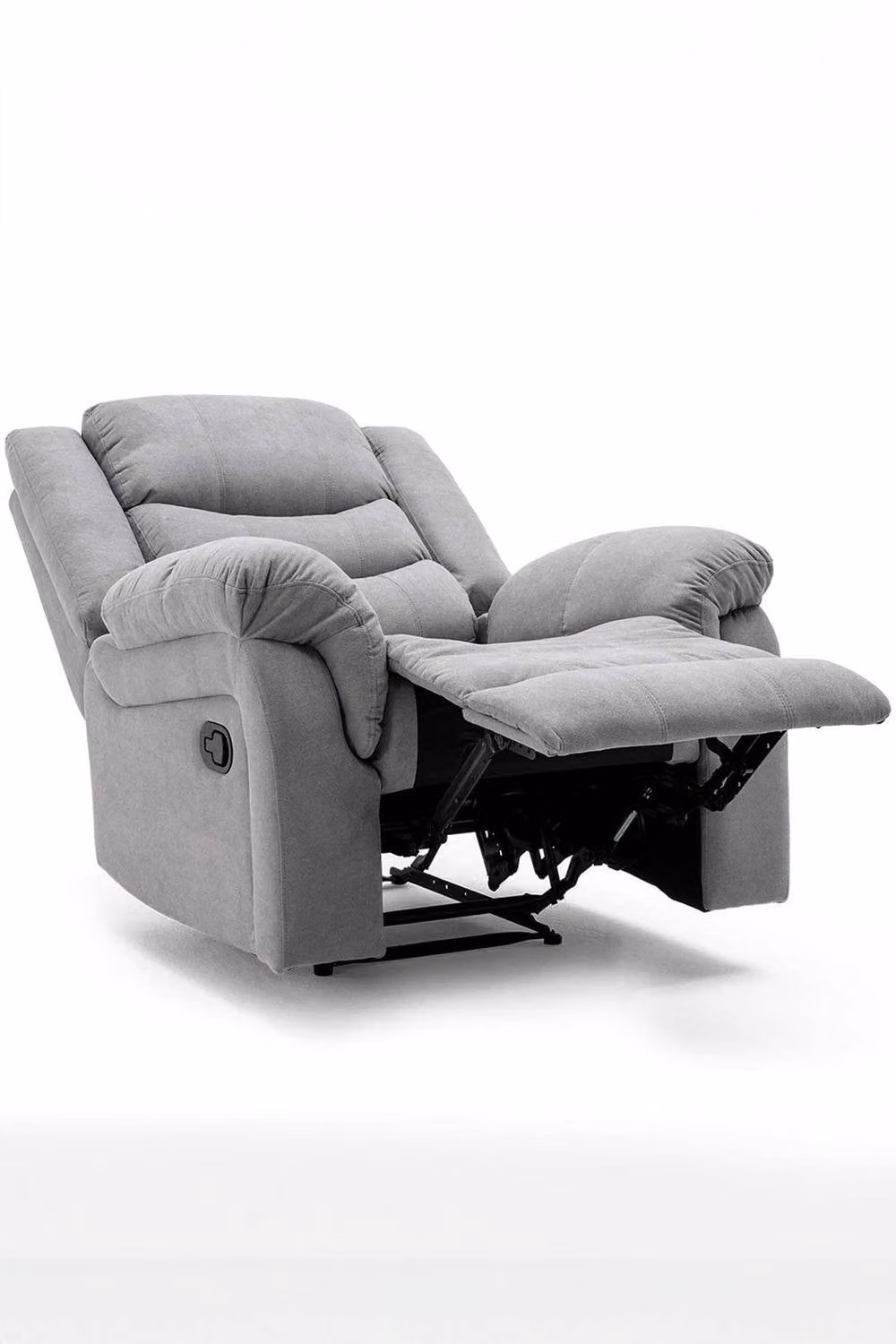 More4Homes Seattle Manual Fabric Recliner Lounge Chair in Grey, W/D/H: 91.5 x 95 x 106 cm – 2
