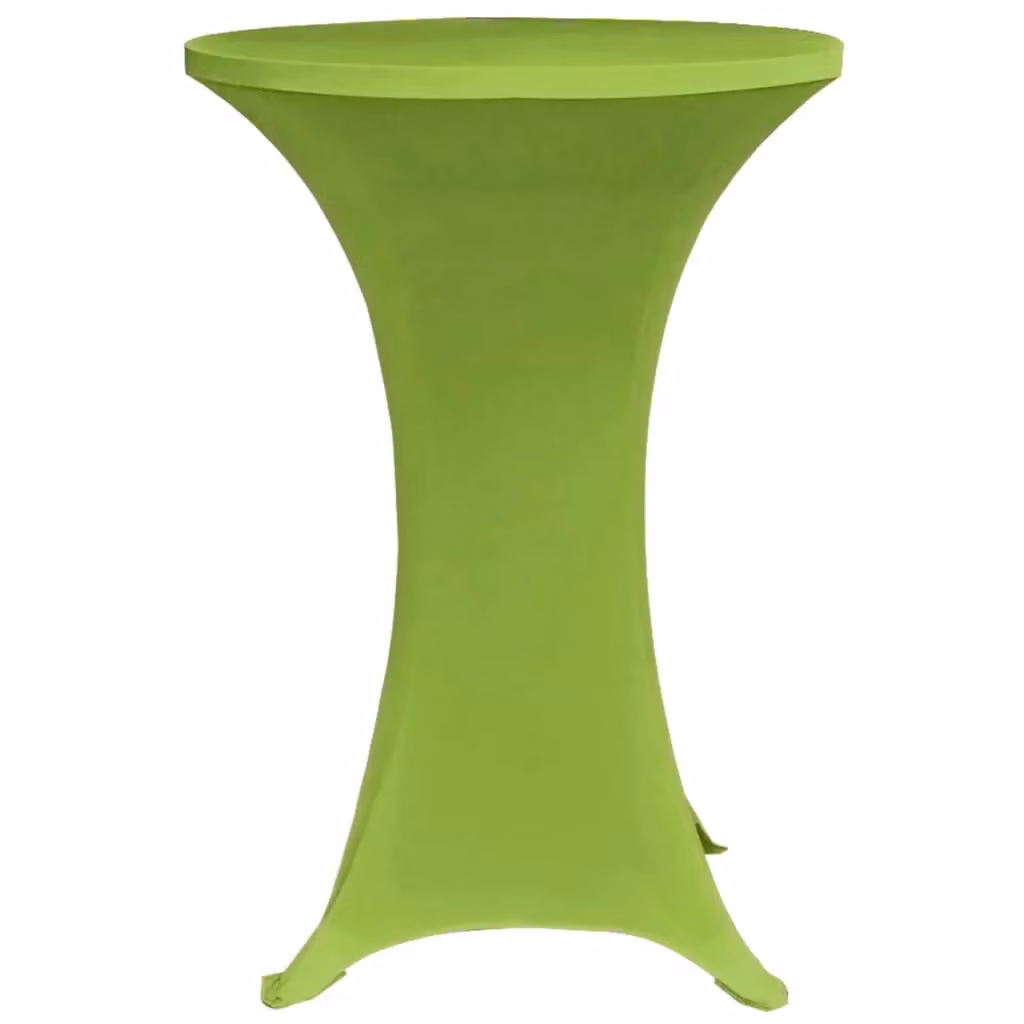 Berkfield Home Stretch Elastic Round Tablecloth Set of 2, Green, Diameter: 70 cm – 2
