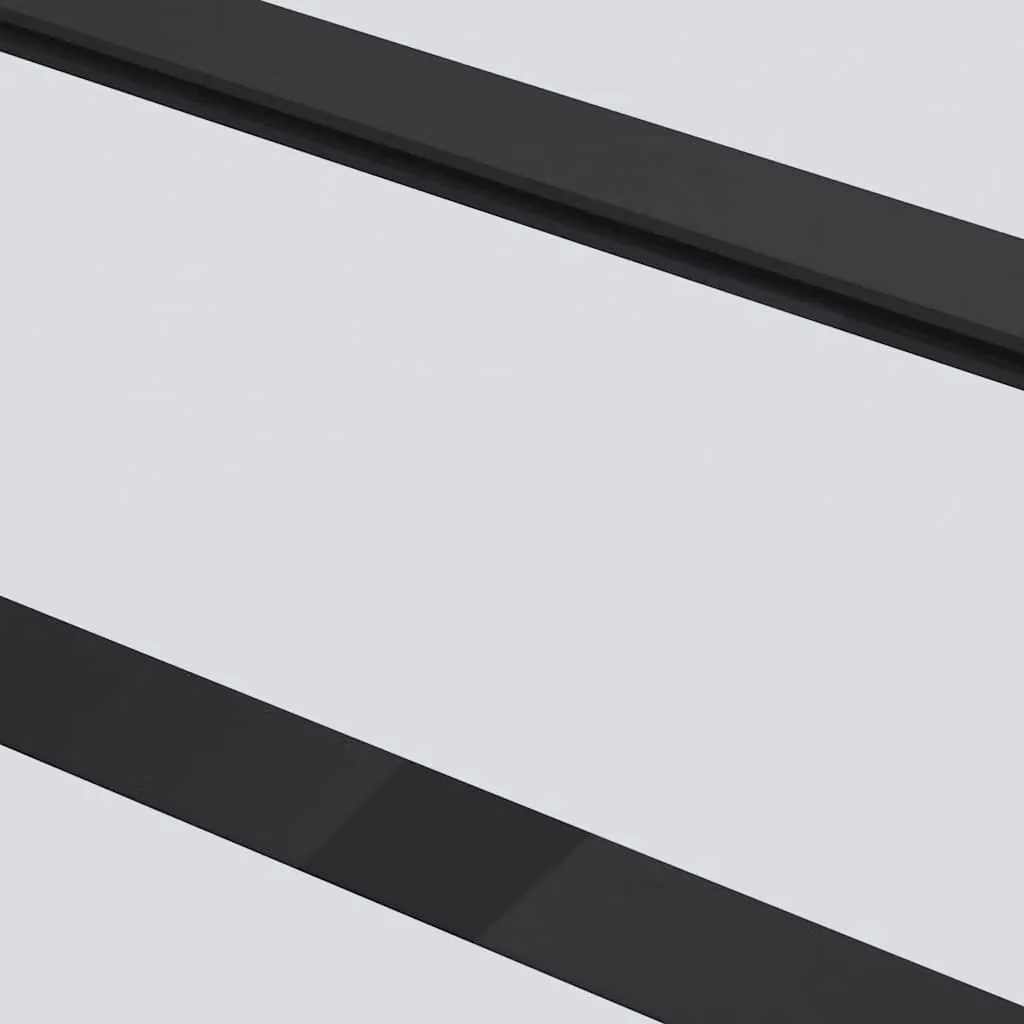 Berkfield Home Modern Sliding Door with Hardware Set, Black ESG Glass and Aluminium, W: 76 cm, H: 205 cm – 4