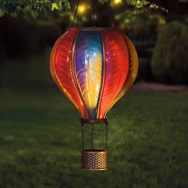Marco Paul XXL Solar Rainbow Flaming Balloon Light, Multicolour