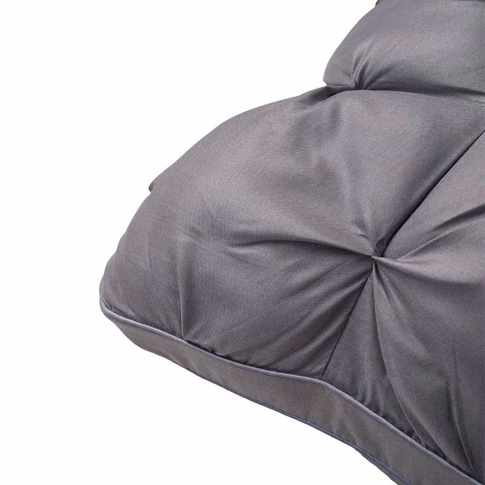 PAWNORA Hotel Quality Anti Allergic Polyester Pillows, Grey, 2 Pack, 800g each – 3