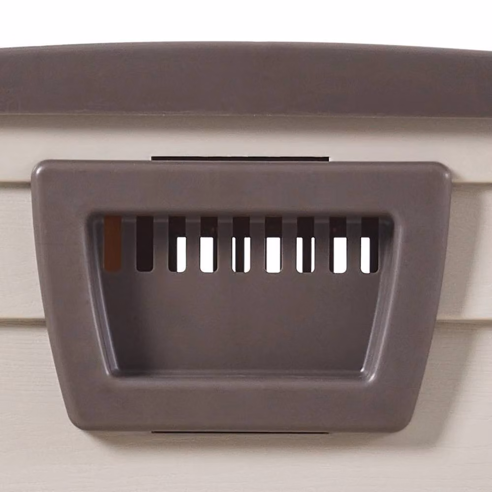 NESTLUNE Waterproof Plastic Outdoor Patio Garden Utility Storage Box in Beige, W/D/H: 100 x 15 x 15 cm – 3