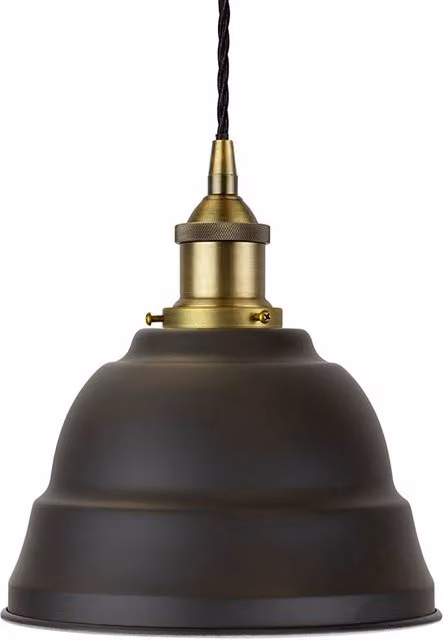 SE Home Lincoln Pendant Light in Matt Black and Antique Brass – 1