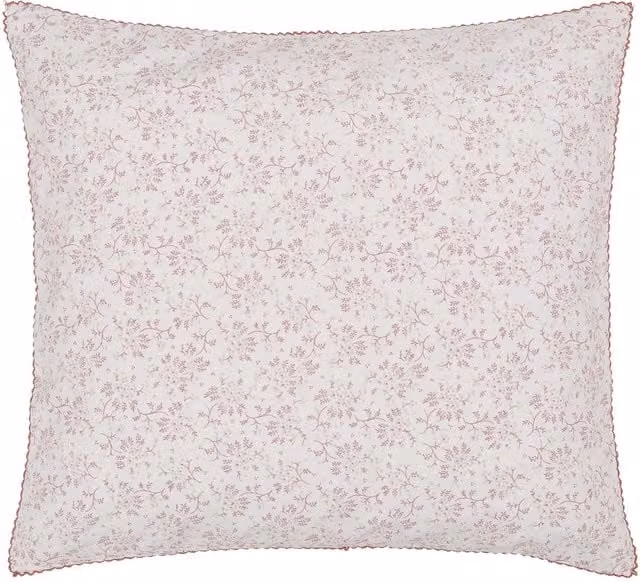 Murmur Mae Square Cotton Cushion, Pink, W/D/H: 45 x 45 x 45 cm