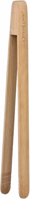 Orsina Heat-Resistant Wood Tongs in Brown – 2