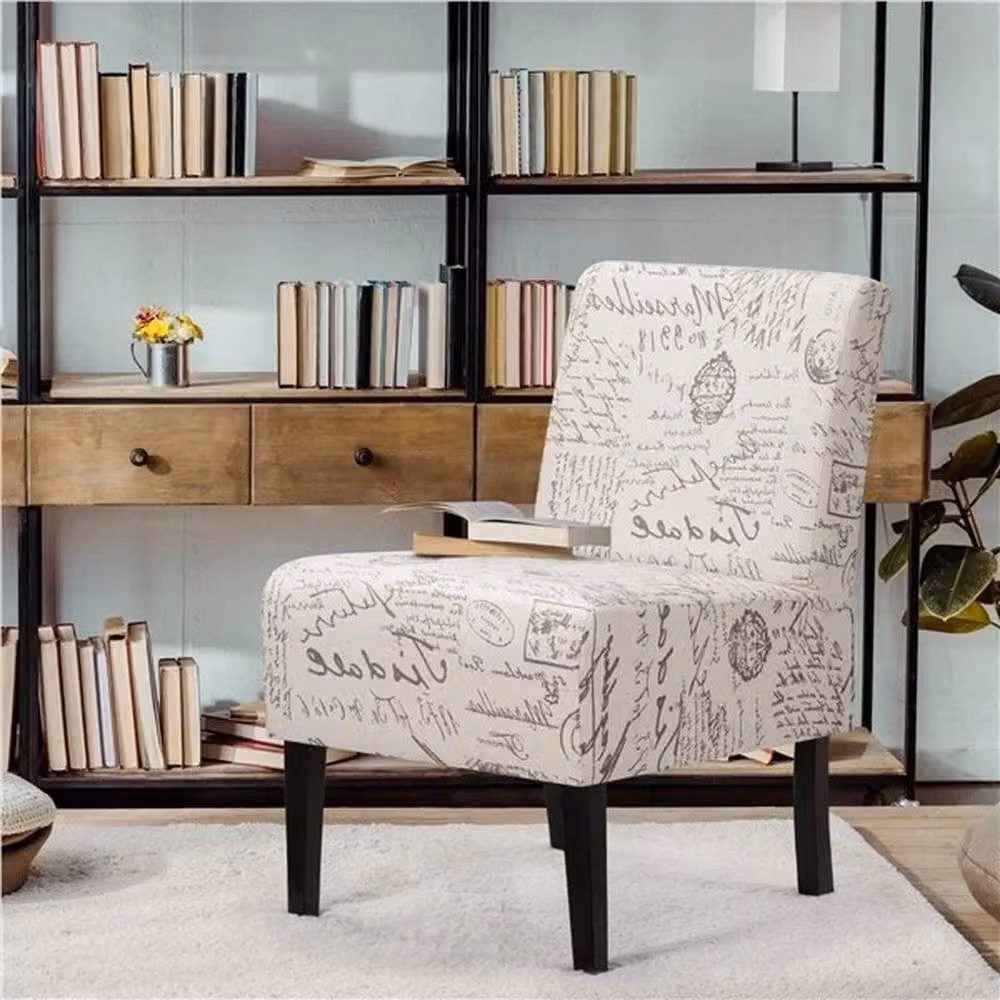 KORVIXA Contemporary Abstract Multicolour Upholstered Tub Dining Chair W/D/H: 100 x 100 x 88 cm – 3