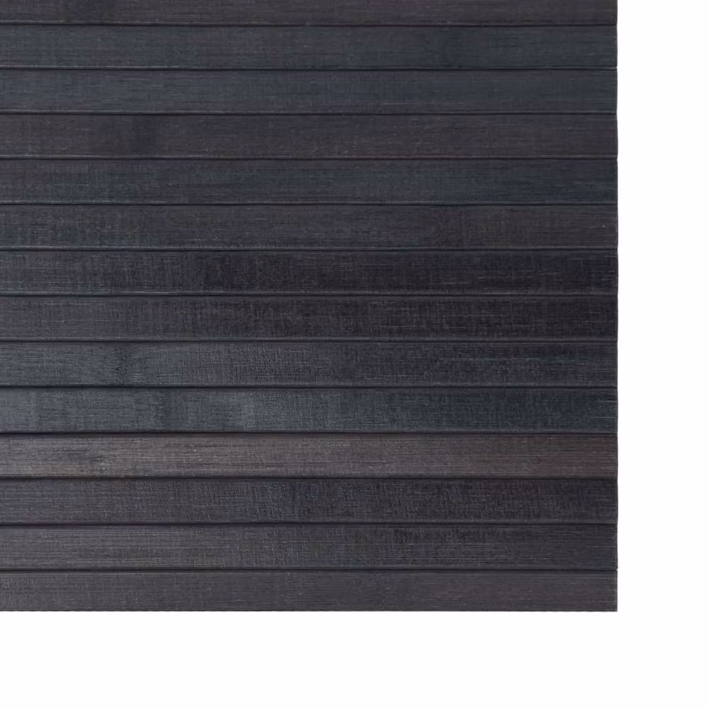 Berkfield Home Rectangular Grey Bamboo and Polypropylene Non-Slip Rug W: 70 cm, L: 300 cm – 4