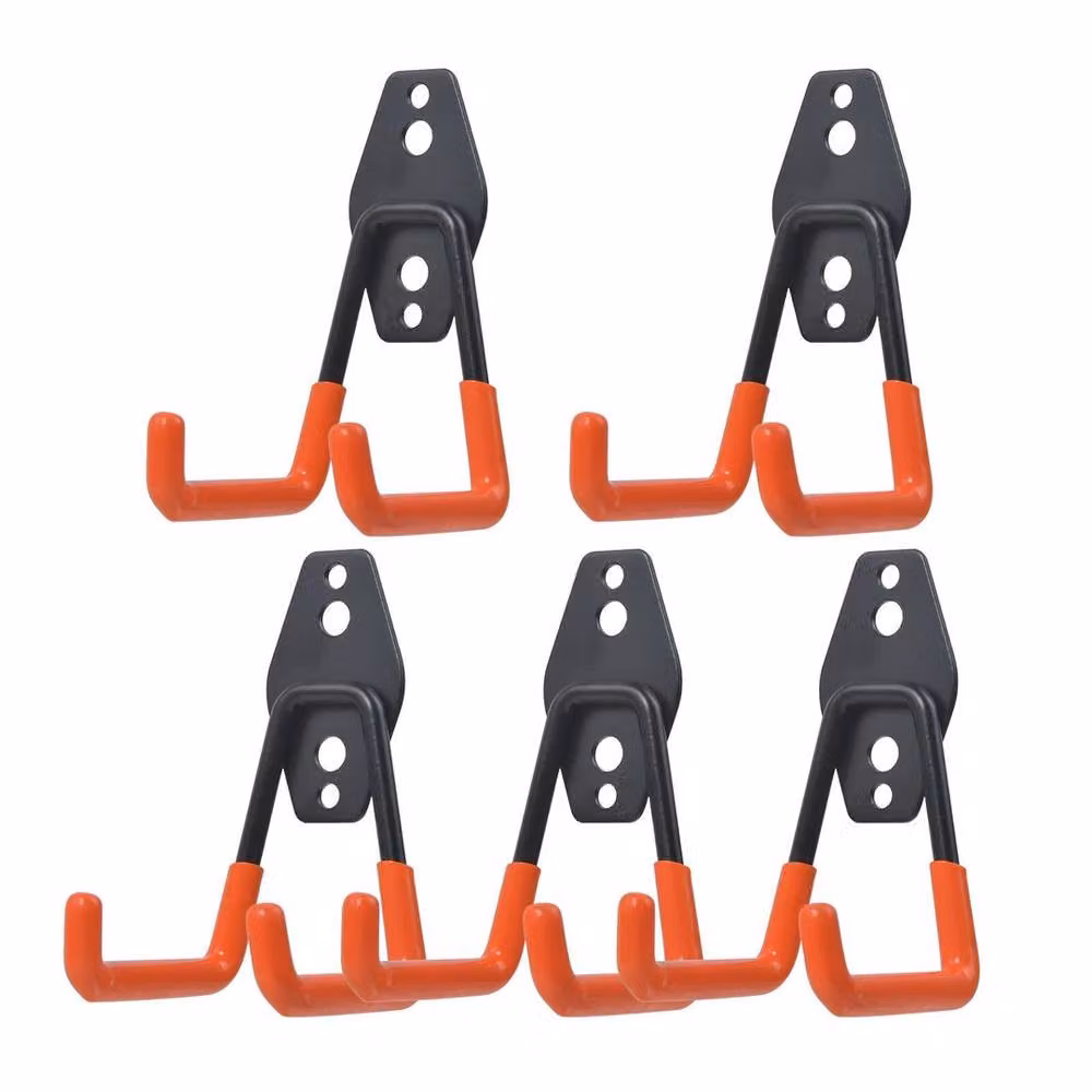 SPETLEK Wall Hook Tool Organiser Hanger with 12 Hooks, Black – 3