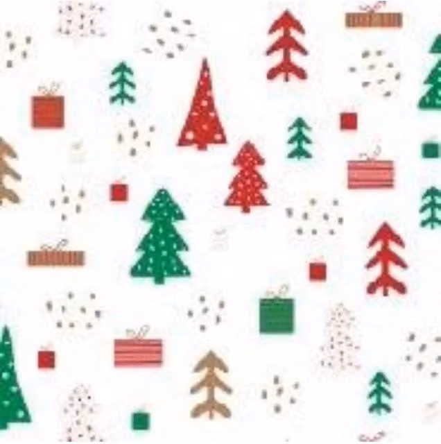 KDMD Christmas Tree Multicolour Tissue Paper