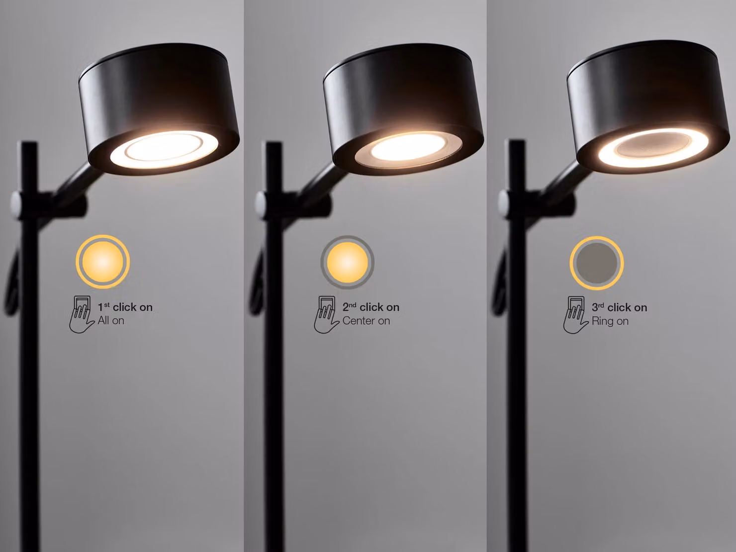 Nordlux Clyde LED Wall Light in Black Metal with Warm White Light – 4