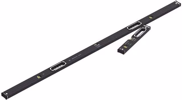 Stabila Limited Edition 196-2 Dark Shadow Spirit Level Set in Grey (40 cm and 183 cm)