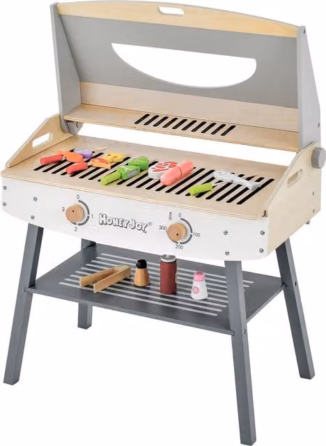 Costway Barbecue Grill Playset for Kids in Grey