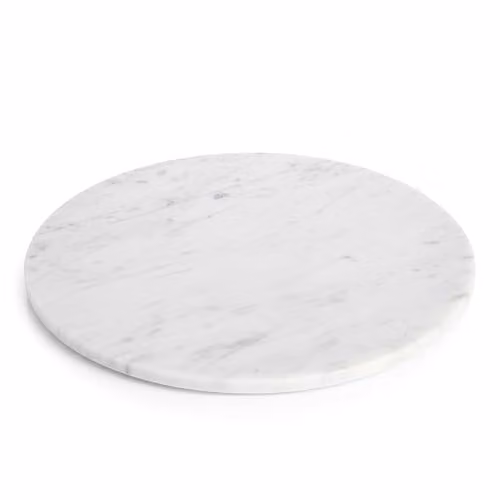 Argon Tableware White Marble Serving Board, Diameter: 33 cm – 1
