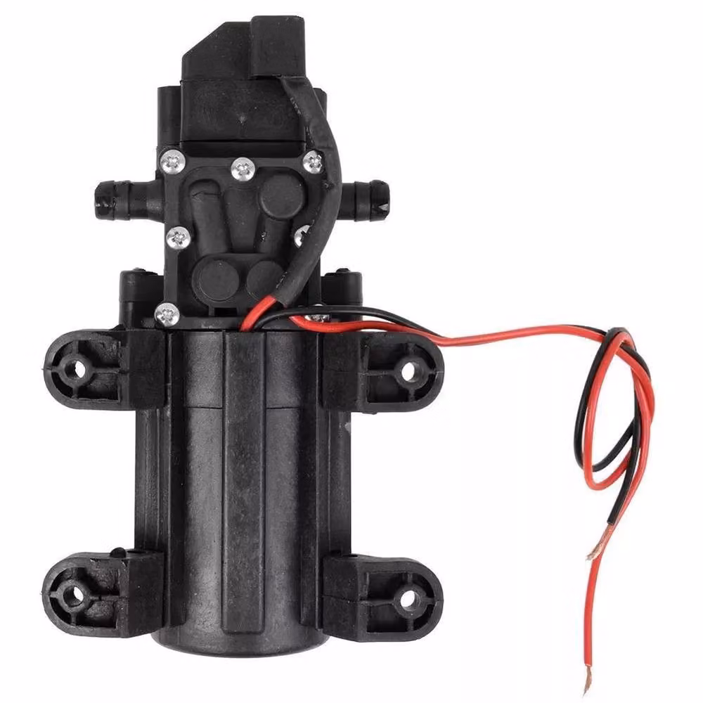 FLAVORA 12V High Pressure Water Pump for Camper and Motorhome, 70W, 6L/Min, Black – 3
