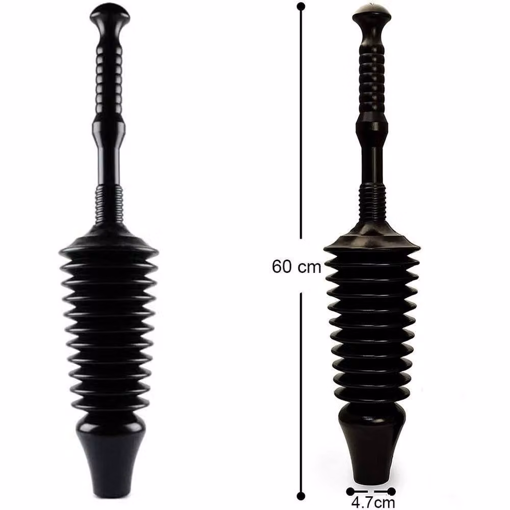 Vogrex Black Toilet Plunger Unblocker Air Pump Drain Blockage Tool – 2