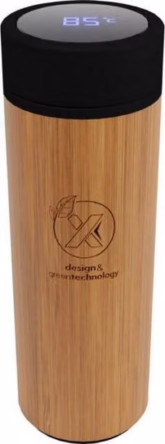 SCX Design Bamboo Water Bottle in Beige and Brown, 20.0 ml