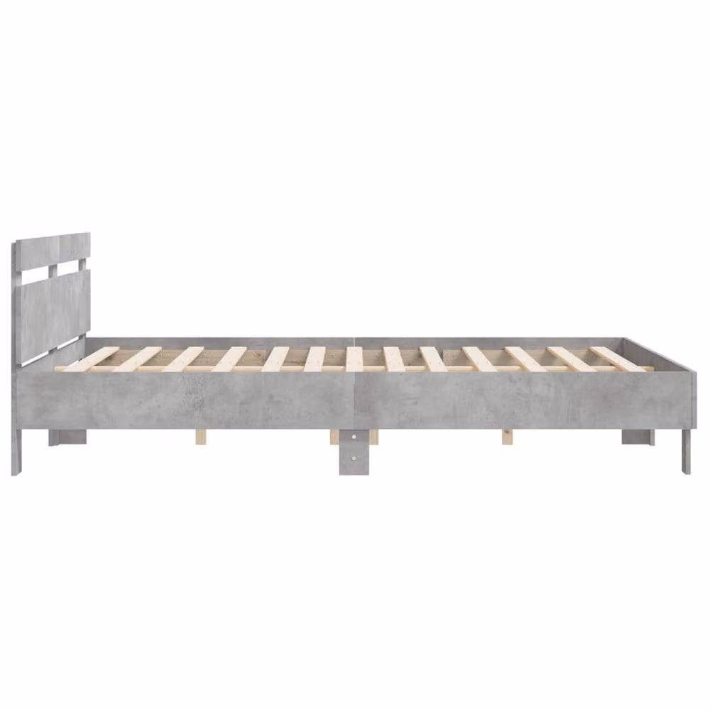 Berkfield Home Durable Bed Frame in Grey, W/D/H: 160 x 200 x 70 cm – 3