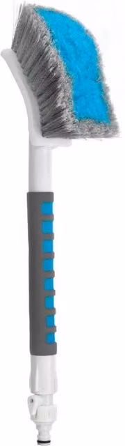 FLAVORA Water Fed Car Wash Brush with Long Handle in Blue