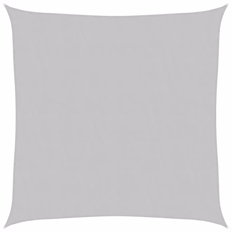 Berkfield Home Square Sun Shade Sail in Light Grey, 3 x 3 m, 100% Polyester Oxford