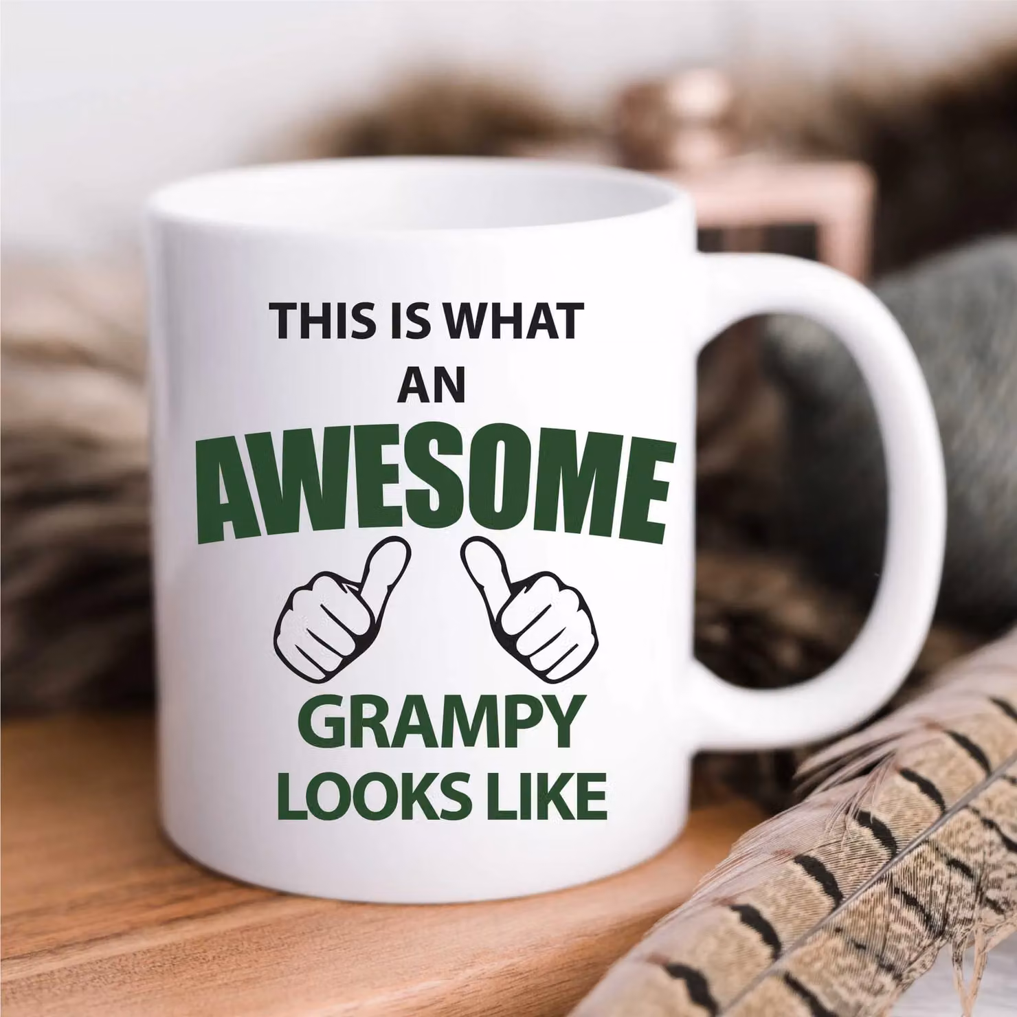 60 Second Makeover Limited This Is What An Awesome Grampy Looks Like Ceramic Mug, White, 11oz – 2