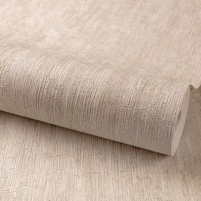 Grandeco Boutique Aspen Bark Texture Embossed Botanical Wallpaper in Pink, Green and Beige
