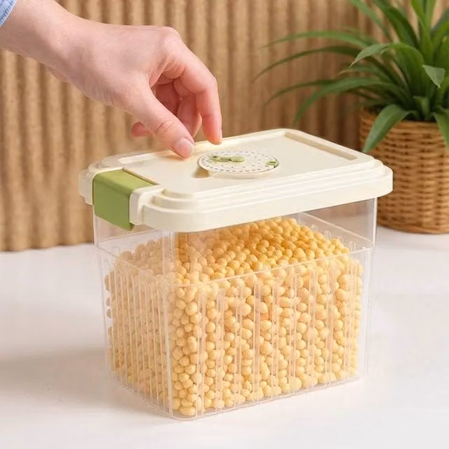 PAWNORA Clear Plastic Grain Storage Container, 5 kg