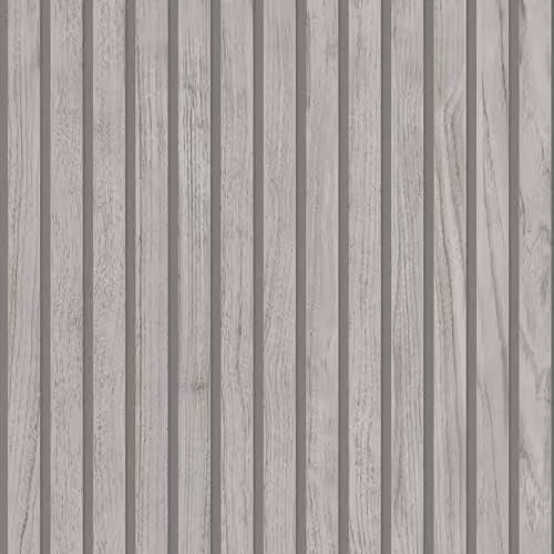 Belgravia Decor Panacea Modern Striped Wood Grey Wallpaper