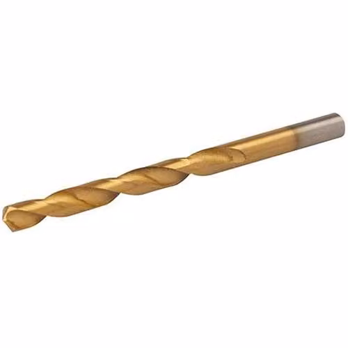 Loops Tough Titanium Coated 8mm High Speed Steel Twist Drill Bit in Gold