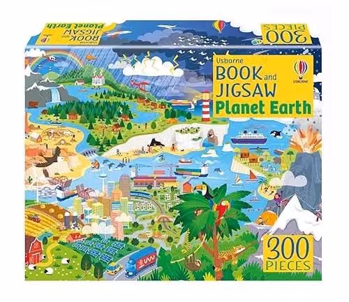 Usborne Planet Earth Book and Jigsaw Set, Multicolour
