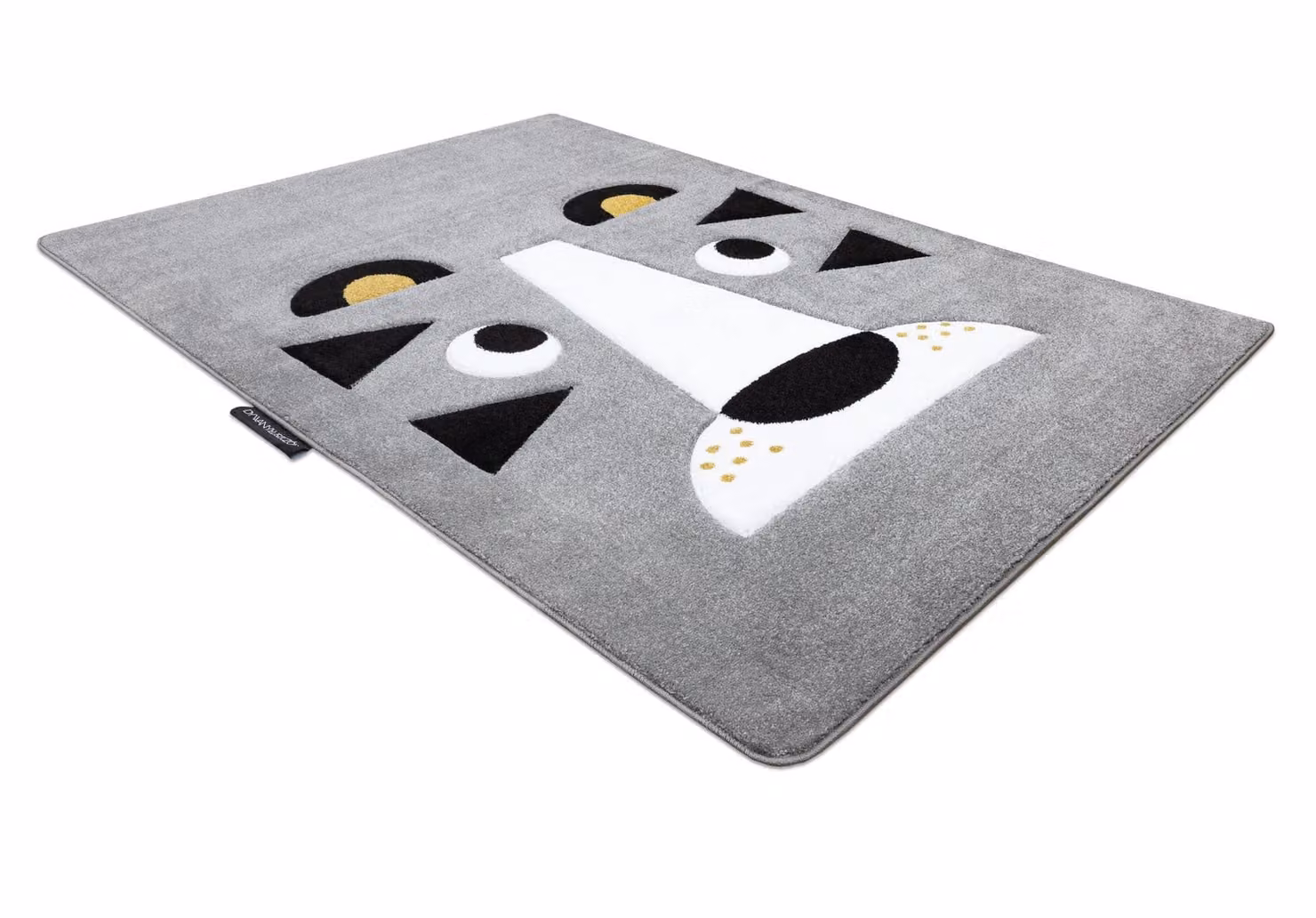 RugsX Petit Grey Rectangular Polypropylene Rug, W: 120 cm, L: 170 cm – 2