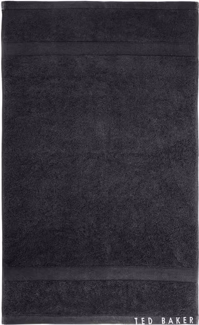 Ted Baker Black Plain Dye Fluffy Cotton Terry Hand Towel with Border – 1
