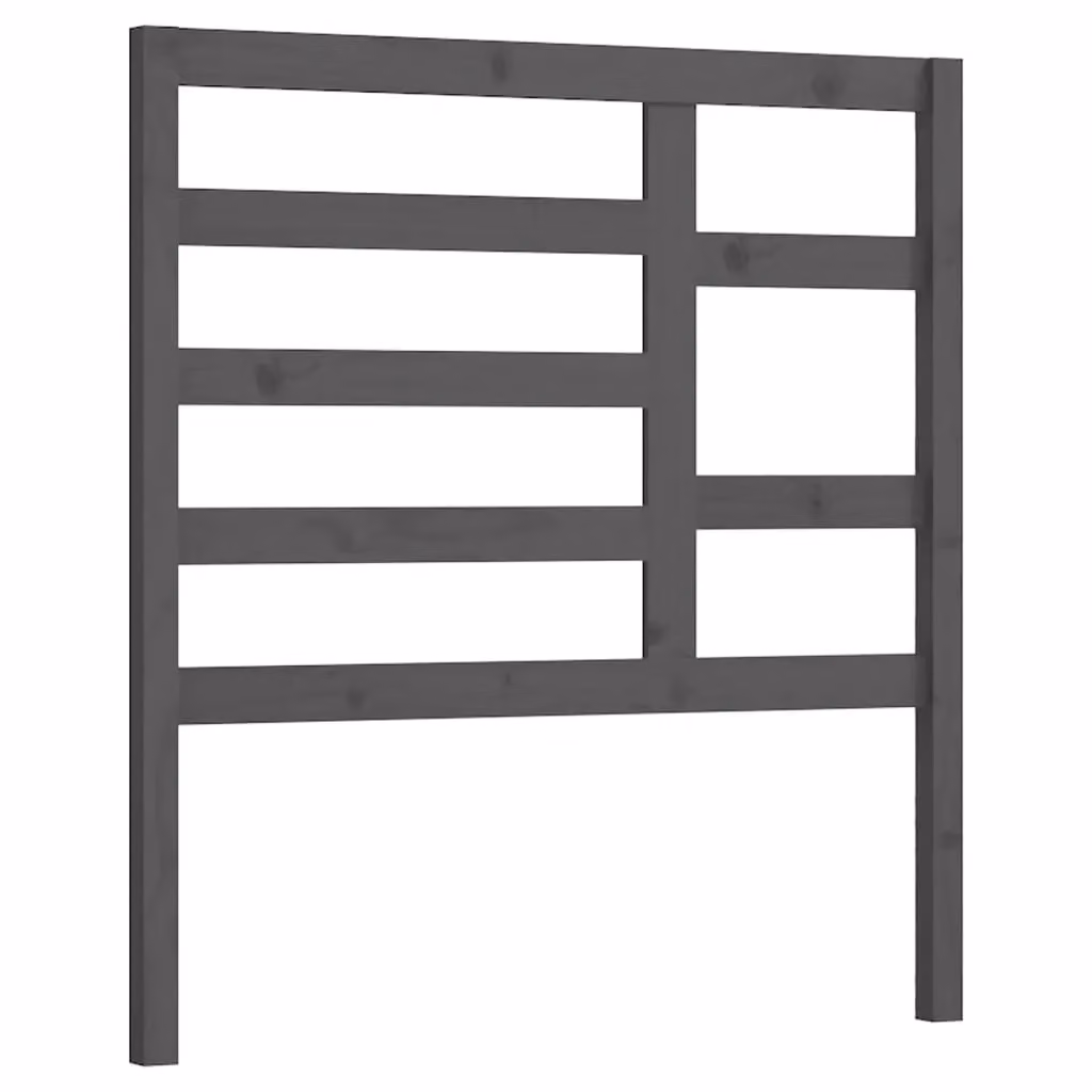 Berkfield Home Grey Rustic Solid Pine Wood Bed Headboard W/D/H: 96 x 4 x 104 cm – 2