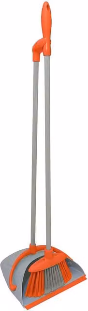 Bentley Foldable Plastic Broom in Orange