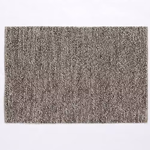 Arthouse Delilah Wool Pebble Rug in Grey, W/D: 160 x 230 cm – 1