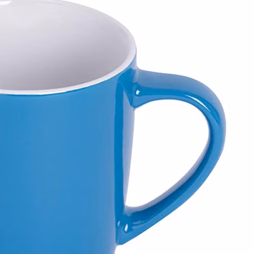 Argon Tableware Blue Stoneware Coffee Mugs, Pack of 4, 350ml – 2