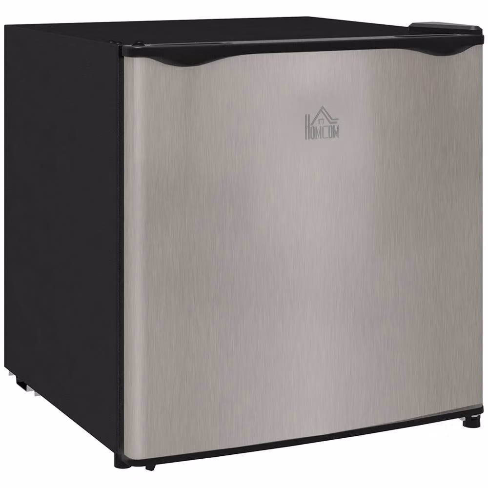 STILVORA 35L Mini Upright Countertop Freezer with Reversible Door in Silver Stainless Steel – 5