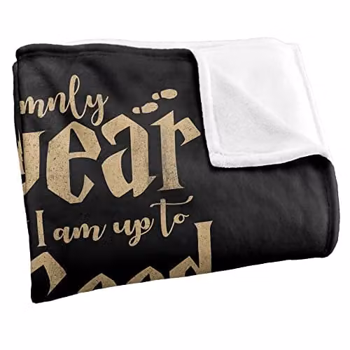 Warner Brothers Harry Potter Fluffy Fleece Throw Blanket in White and Multicolour, W/D/H: 152 x 127 cm – 2