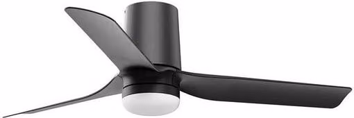 Netlighting Mini Punt Tub Small LED Black DC Ceiling Fan with 6 Speeds and Remote Control – 4