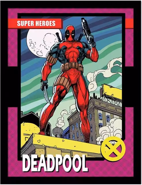 Deadpool Super Heroes Multicolour Framed Paper Poster – 1