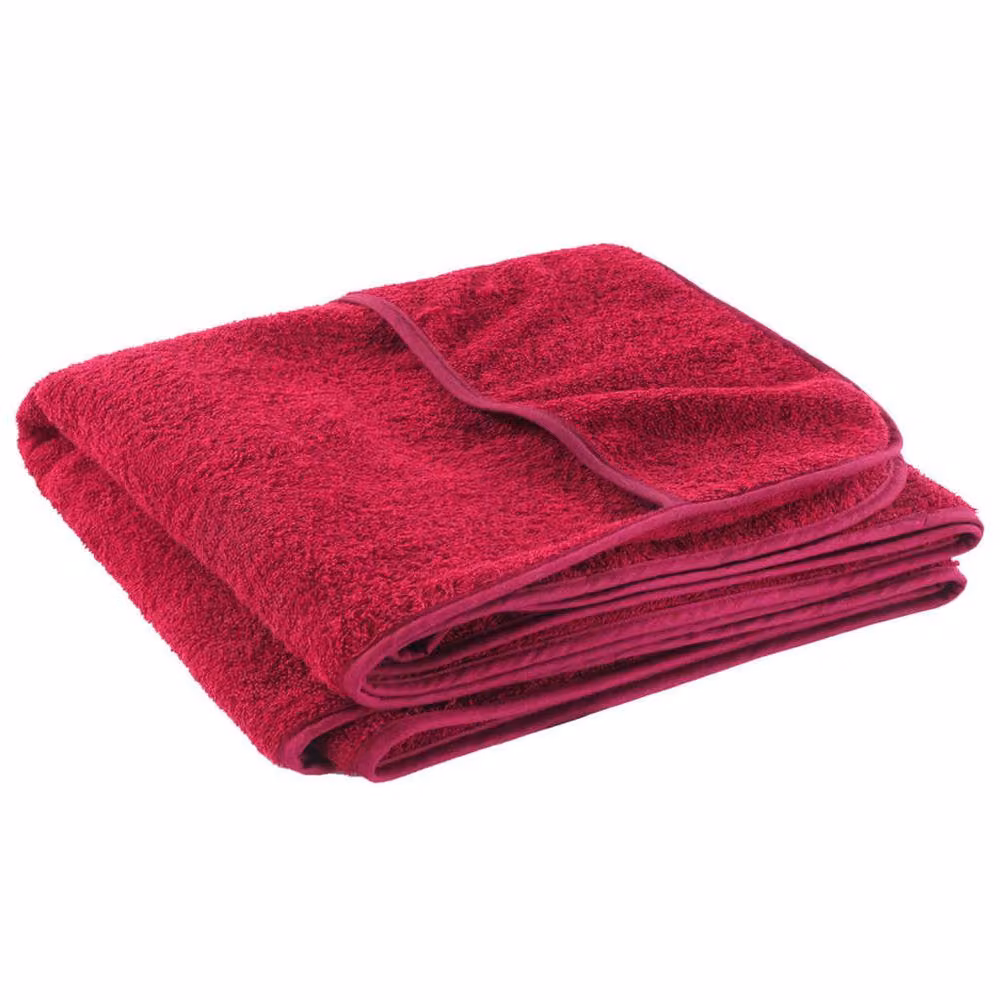 Berkfield Home Soft Cotton Terry Beach Towels, 2 Pack, Red, W: 75 cm, L: 200 cm, 400 GSM – 3