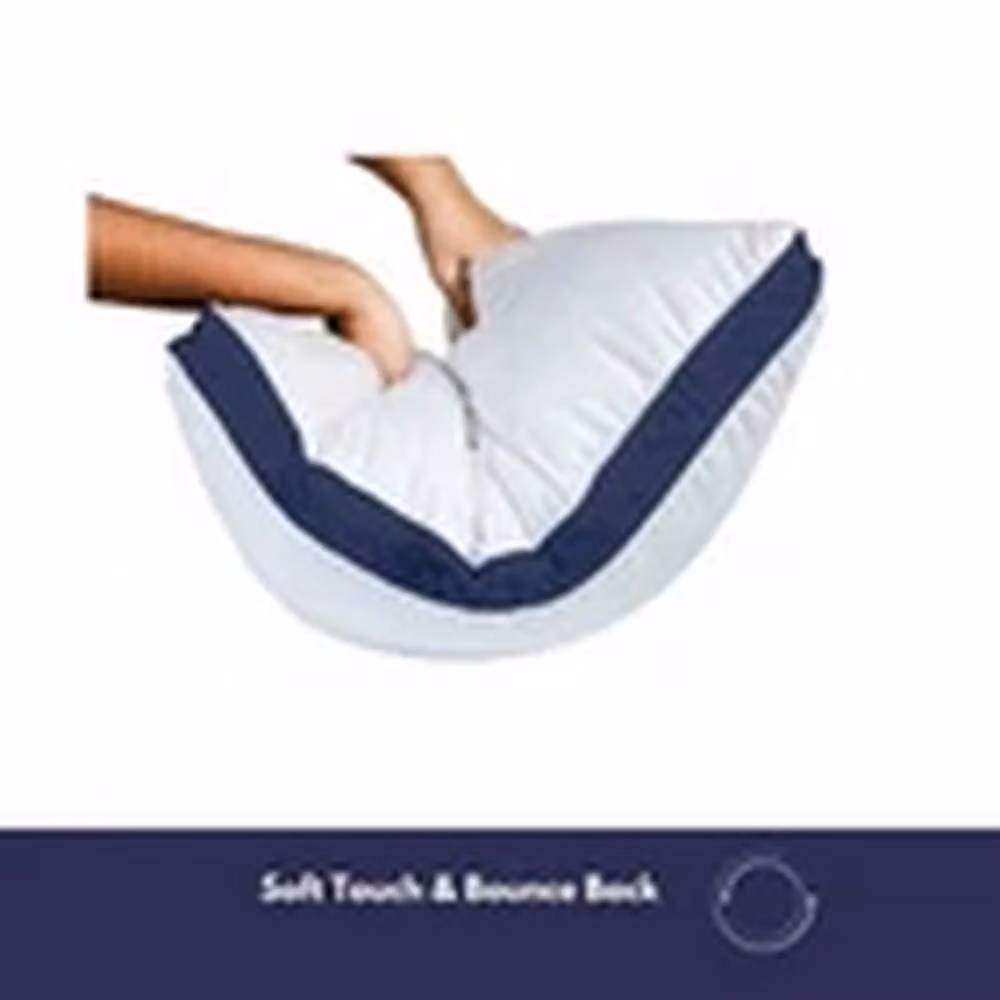 EONLION Set of 4 Soft White Hollow Fibre and Microfibre Hotel Quality Pillows for Neck and Back Support – 3