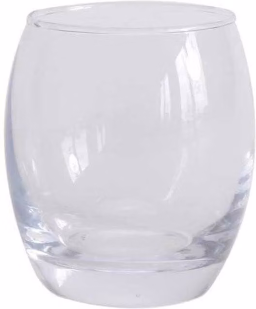 KDMD Roly Poly Votive Glass Set, Clear, 6 Pack, 11oz