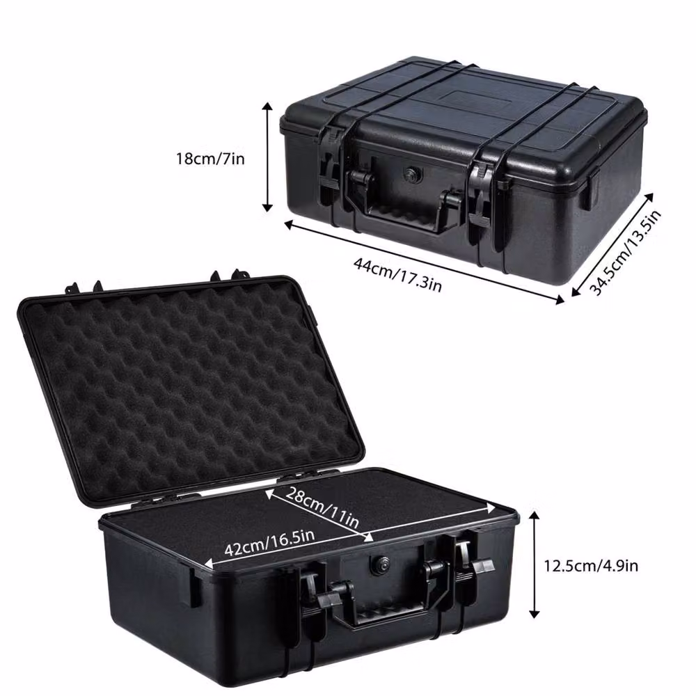 SPETLEK Aluminium Portable Toolbox with Cubed Foam Insert in Black – 2
