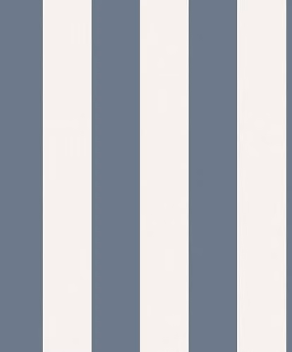 Fine Decor Juliette Stripe Textured Vinyl Wallpaper in Blue, White and Silver