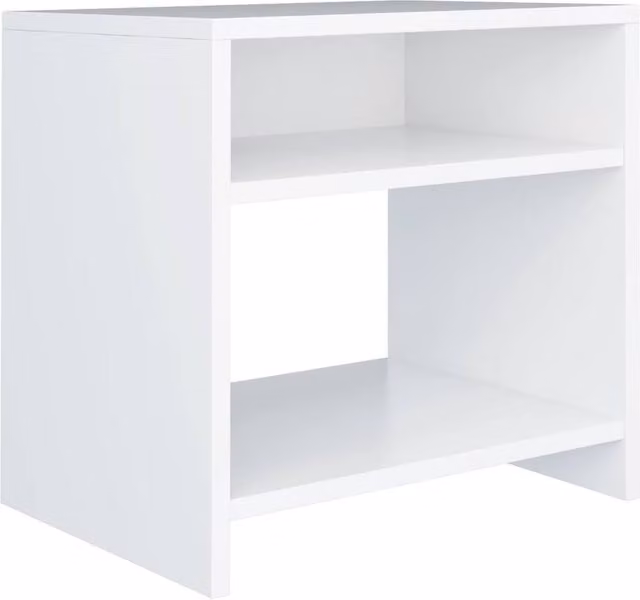 Berkfield Home White Bedside Cabinet in Engineered Wood W/D/H: 40 x 30 x 40 cm – 1