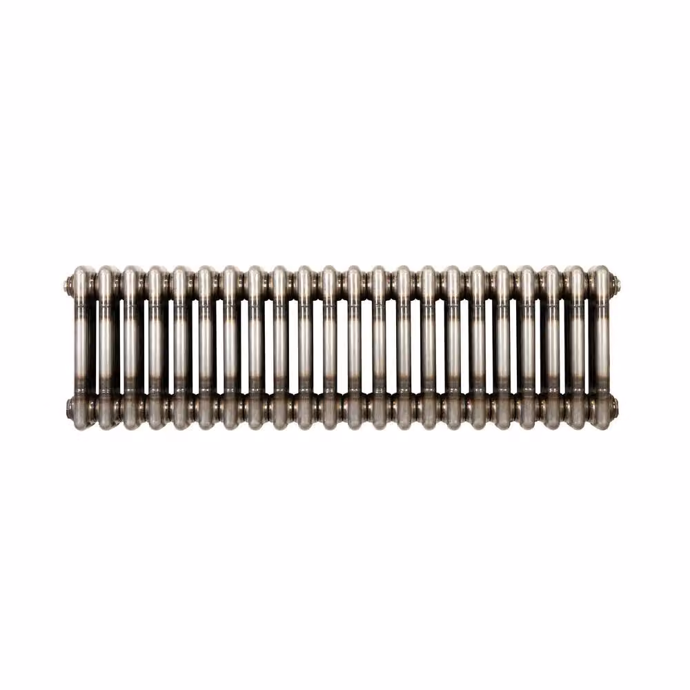 Monstershop Traditional 3 Column Steel Radiator in Silver, W: 30 cm, H: 83 cm, D: 3 cm – 2