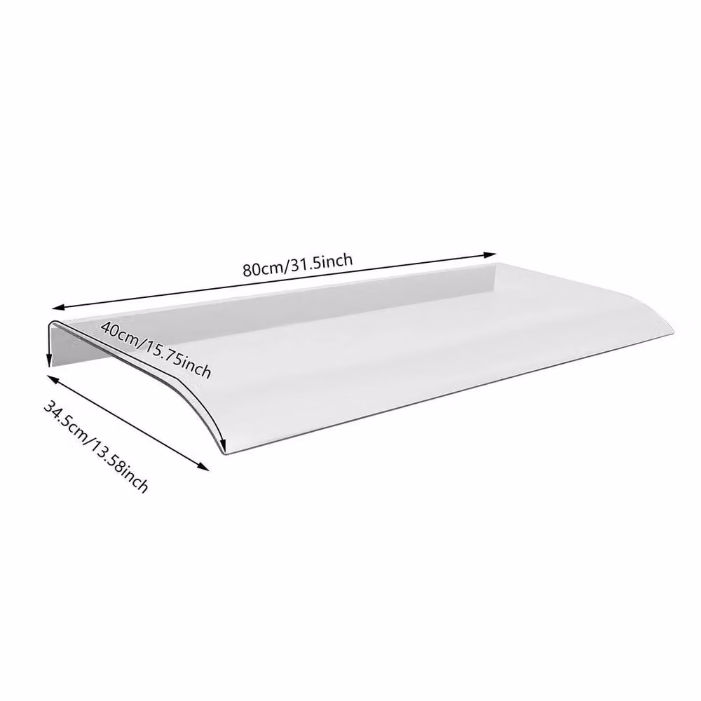 EONLION Clear Door Canopy Awning Shelter, W: 80 cm, D: 34.5 cm – 2