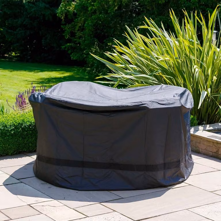 Leisure Grow Deluxe Water Repellent Grey Polyester Cover for 6 Seat Round Dining Sets