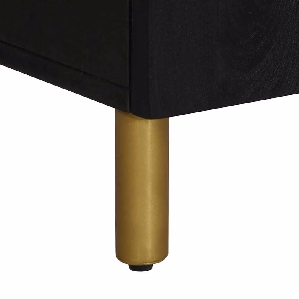 Berkfield Home Modern Black Sideboard, W/D/H: 60 x 33 x 75 cm – 3
